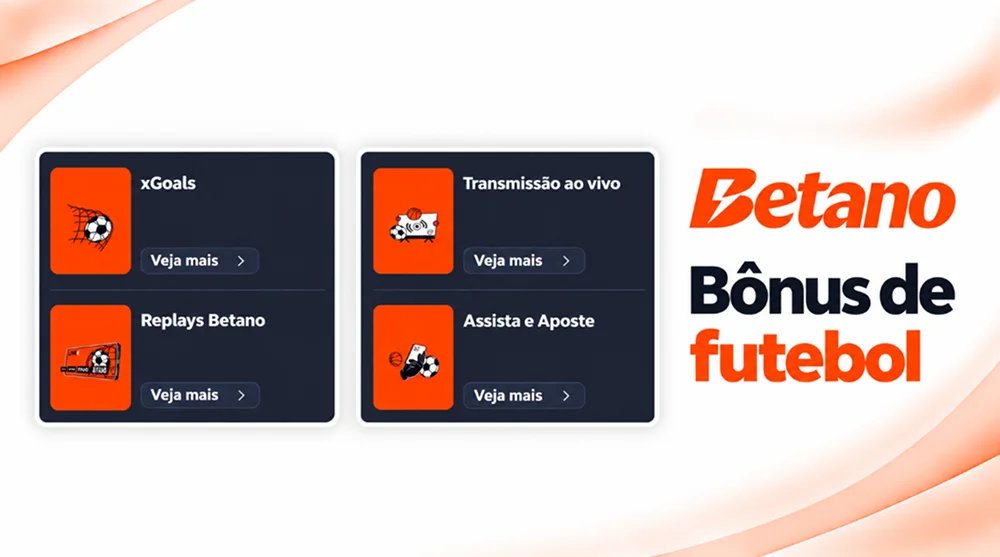 Recursos e bônus de futebol da Betano com xGoals, replays e transmissão ao vivo
